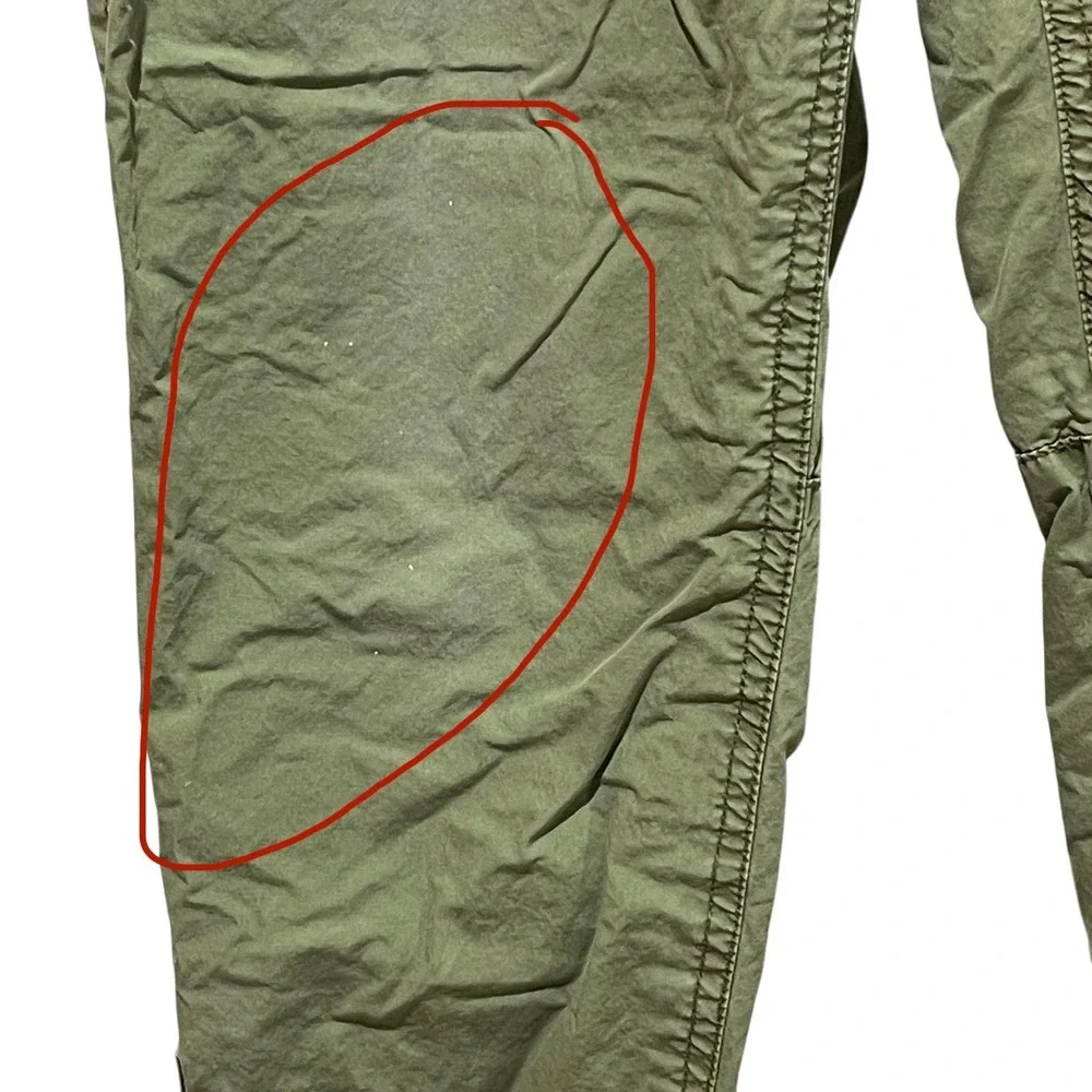 Free‎ People Pants Womens XS Green Utility Cargo Zipper Jogger Pockets Casual